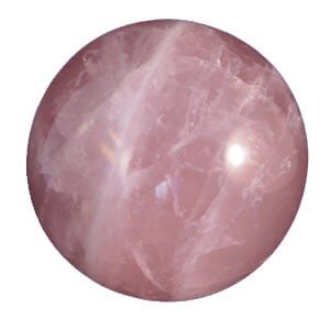 The Crystal “Adaptogen” for Recharging and Grounding iron rose quartz sphere Pur Crystal