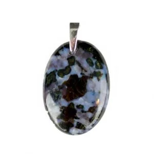 Indigo Gabbro High Gloss Oval Pendant