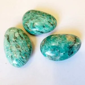 Amazonite with Smoky Quartz (Graphic) Polished Assorted Shapes from Madagascar