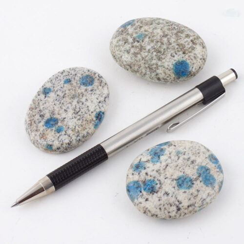 Azurite in Quartz Palmstones and Medallions Azurite in Quartz Palmstones and Medallions azurite in quartz palmstone c Pur Crystal