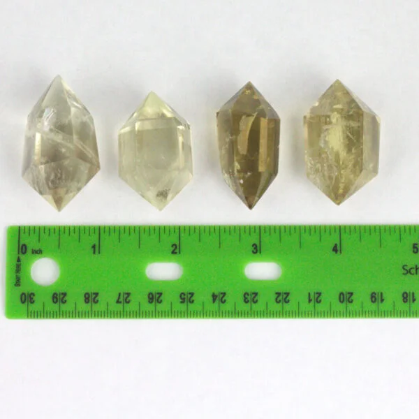 Smoky Lemon-Lime Citrine Small Double Terminated Points Smoky Lemon-Lime Citrine Small Double Terminated Points cd2 Pur Crystal