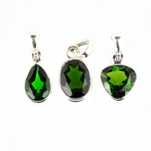 Chrome Diopside Sterling Silver Pendant