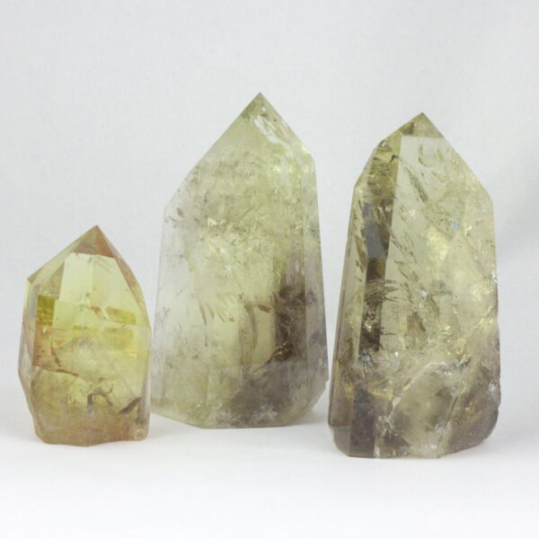 Lemon-Lime Citrine Large Polished Standing points Lemon-Lime Citrine Large Polished Standing points citl Pur Crystal