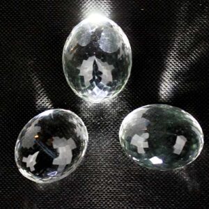 Clear Quartz Faceted Cabs