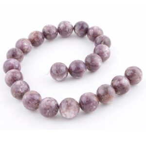 Lepidolite Large Bead Strands