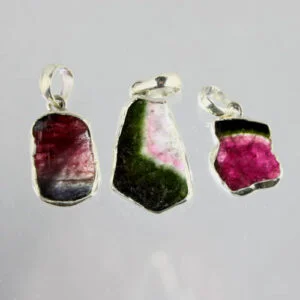 Watermelon Tourmaline Assorted Shapes Pendants