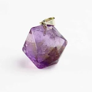 Amethyst Icosahedron Pendant