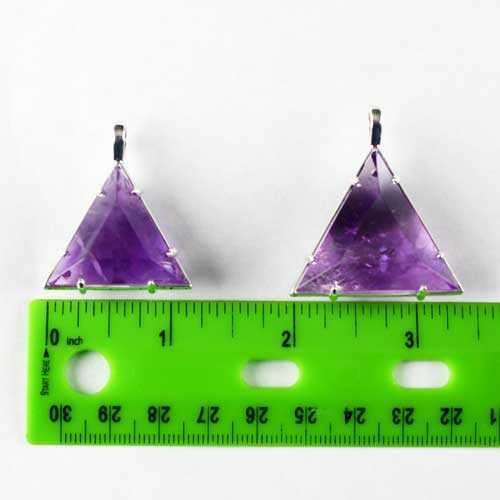 Luckyshine Star Of David Pendant – Natural Fluorite, Amethyst, Agate, Silver Plated