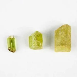 Golden Yellow Apatite Crystals with Inclusions from Mexico