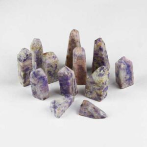 Lilac Euphoralite Cut Pieces and Pillars from South Dakota