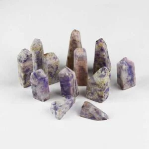 Lilac Euphoralite Cut Pieces and Pillars from South Dakota
