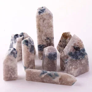 (Blue Tourmaline in White Matrix)