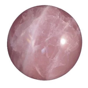 The Crystal “Adaptogen” for Recharging and Grounding iron rose quartz sphere Pur Crystal