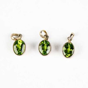 Peridot Faceted Gemstone Pendant