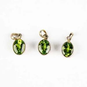 Peridot Faceted Gemstone Pendant