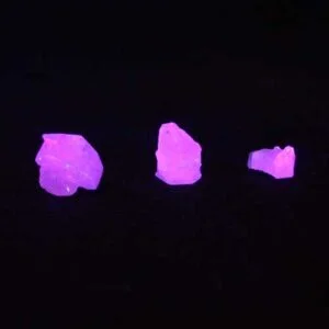 Fluorescent Peach Calcite Pieces