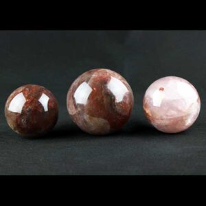 Iron Rose Quartz Spheres
