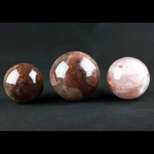 Iron Rose Quartz Spheres