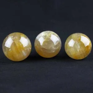 Iron Golden Quartz Spheres, Small