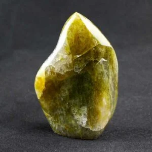Iron Green Quartz Flame from Madagascar- 1LB 10.9oz 5.5" x 1.5" x 3.5"