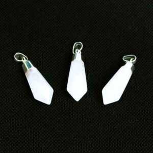 Home crystals Quartz Diamond Shaped Pendant Pur Crystal