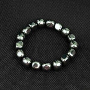 Home crystals hematite Tumbled Stone Bracelet 1 Pur Crystal