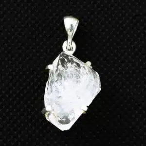 New Featured Stones herkimer diamond prong pendant 3 Pur Crystal