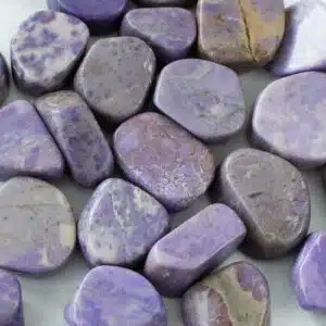 New Featured Stones jade purple tumbled 2 Pur Crystal