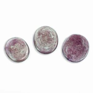 Home crystals lepidolite mica medallion 3 Pur Crystal