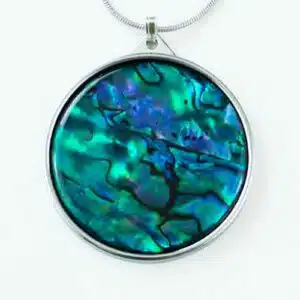 New Featured Stones paua shell necklace Pur Crystal