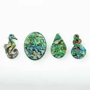 New Featured Stones paua shell pendnats Pur Crystal