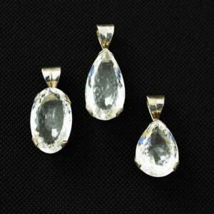 Home crystals quartz clear pendants 1 Pur Crystal