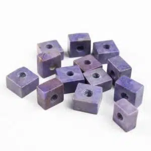 New Featured Stones purple jade square beads 2 Pur Crystal